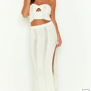 Beginning Boutique Deni Cream Kinit Set